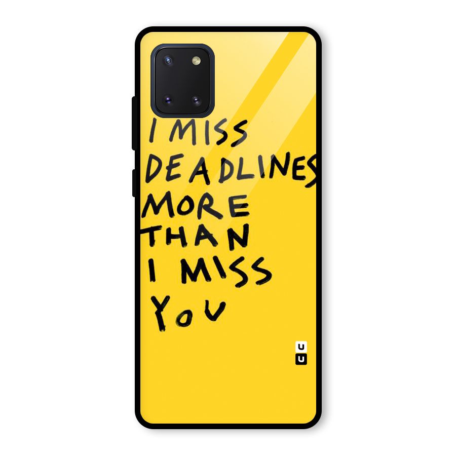 Deadlines Glass Back Case for Galaxy Note 10 Lite
