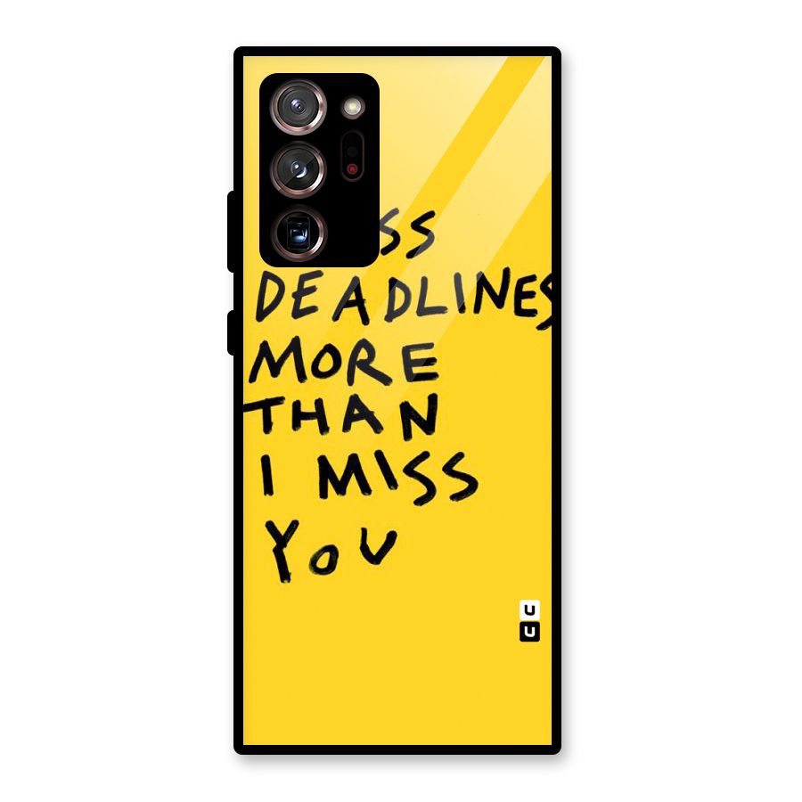 Deadlines Glass Back Case for Galaxy Note 20 Ultra 5G