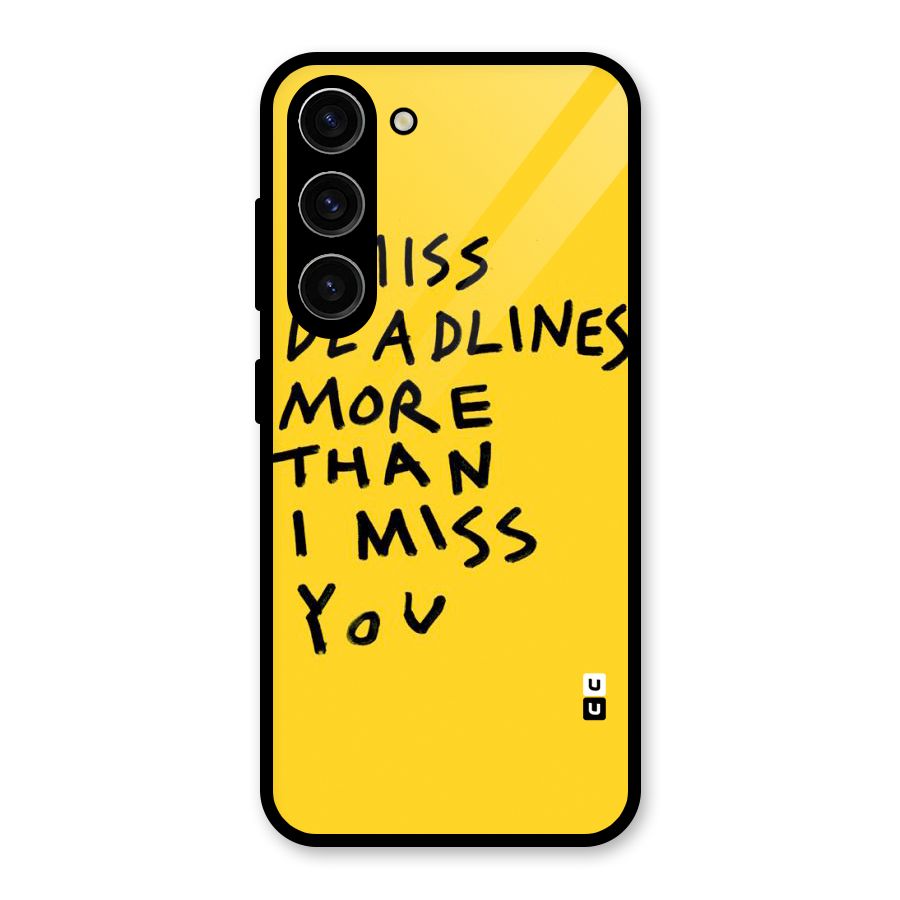 Deadlines Glass Back Case for Galaxy S23