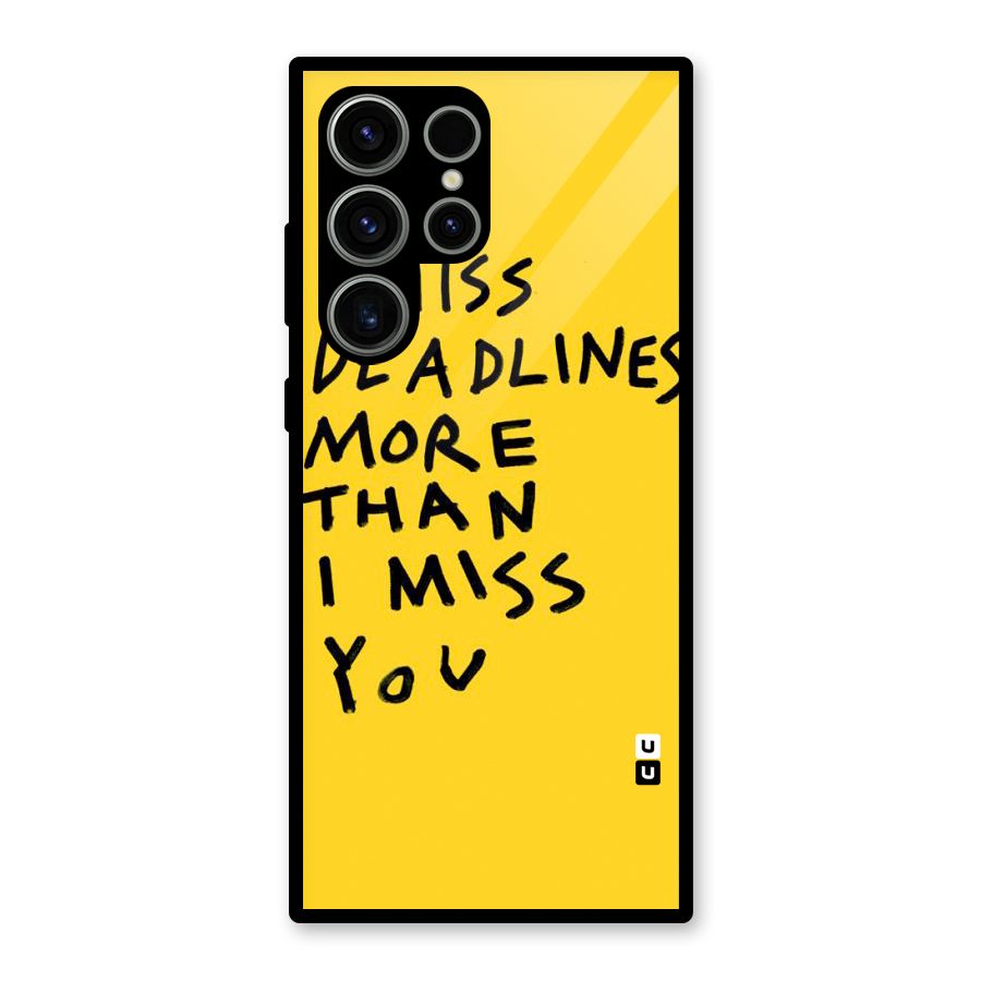 Deadlines Glass Back Case for Galaxy S23 Ultra