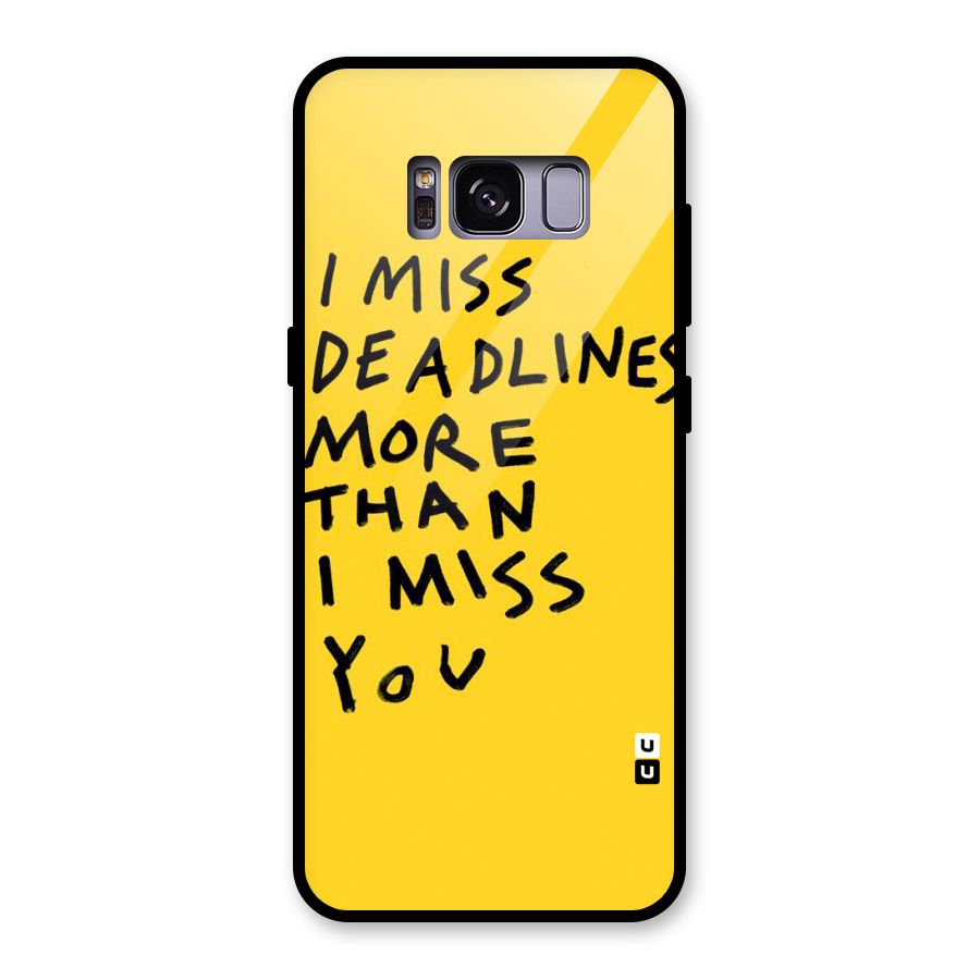 Deadlines Glass Back Case for Galaxy S8