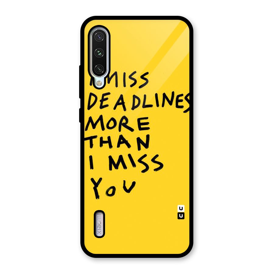 Deadlines Glass Back Case for Mi A3