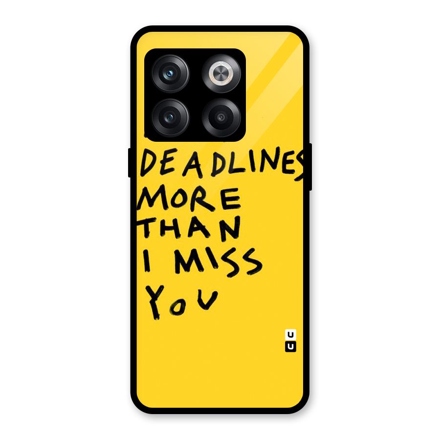Deadlines Glass Back Case for OnePlus 10T