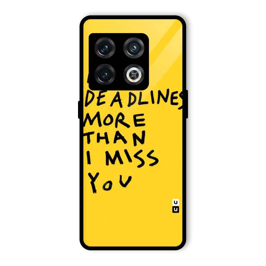 Deadlines Glass Back Case for OnePlus 10 Pro 5G