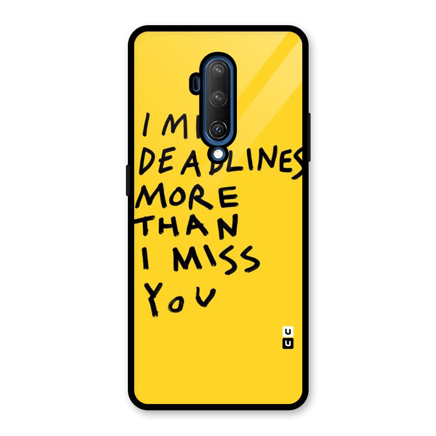 Deadlines Glass Back Case for OnePlus 7T Pro