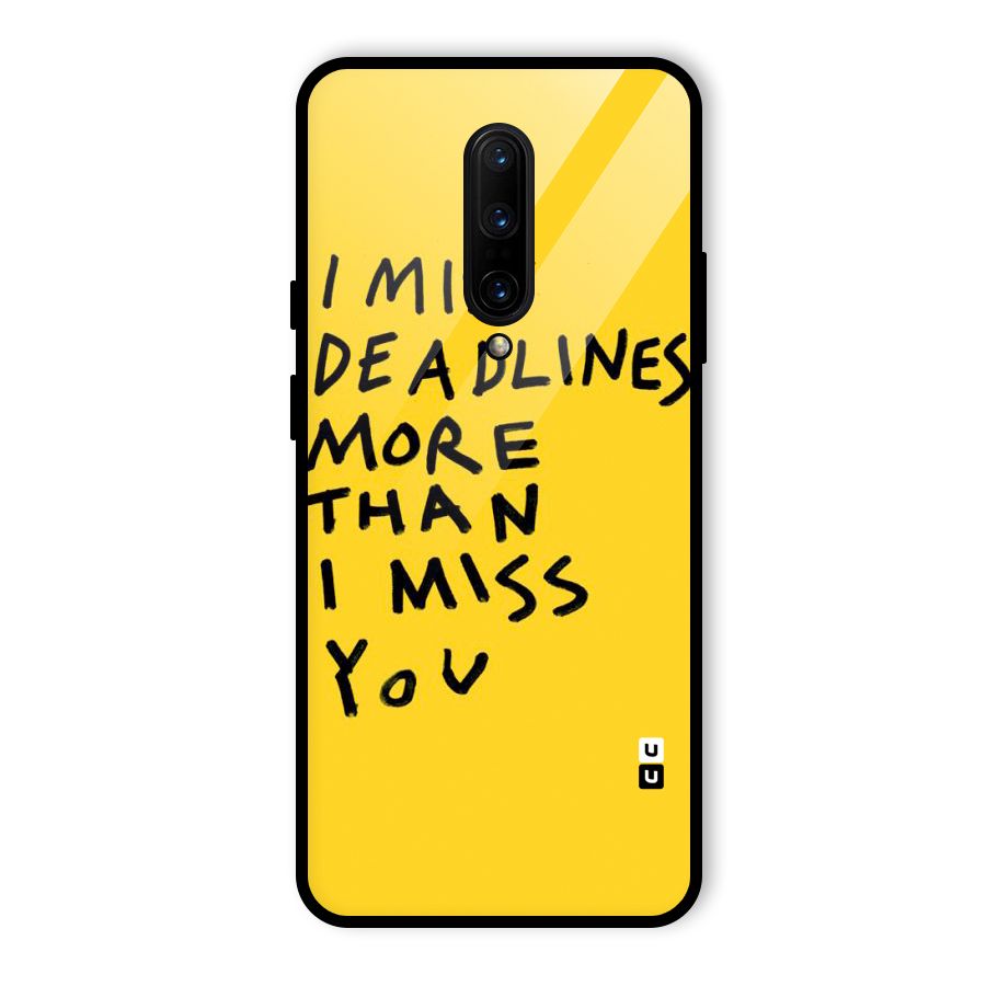 Deadlines Glass Back Case for OnePlus 7 Pro