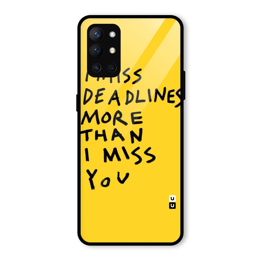 Deadlines Glass Back Case for OnePlus 9R