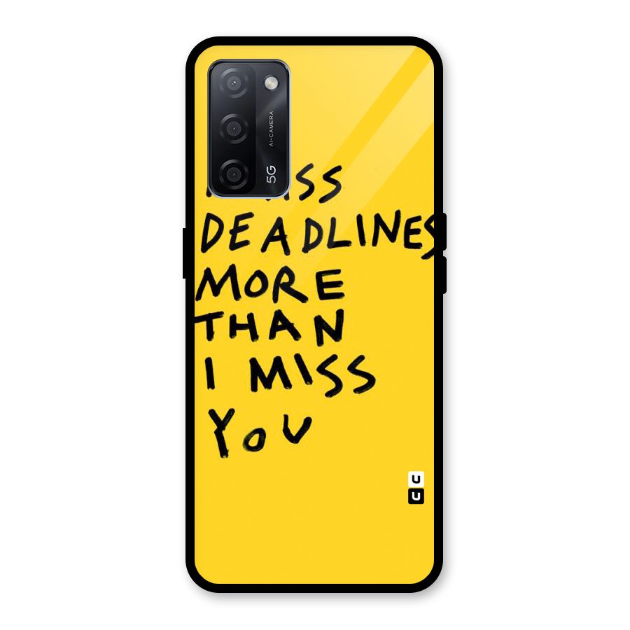 Deadlines Glass Back Case for Oppo A53s 5G