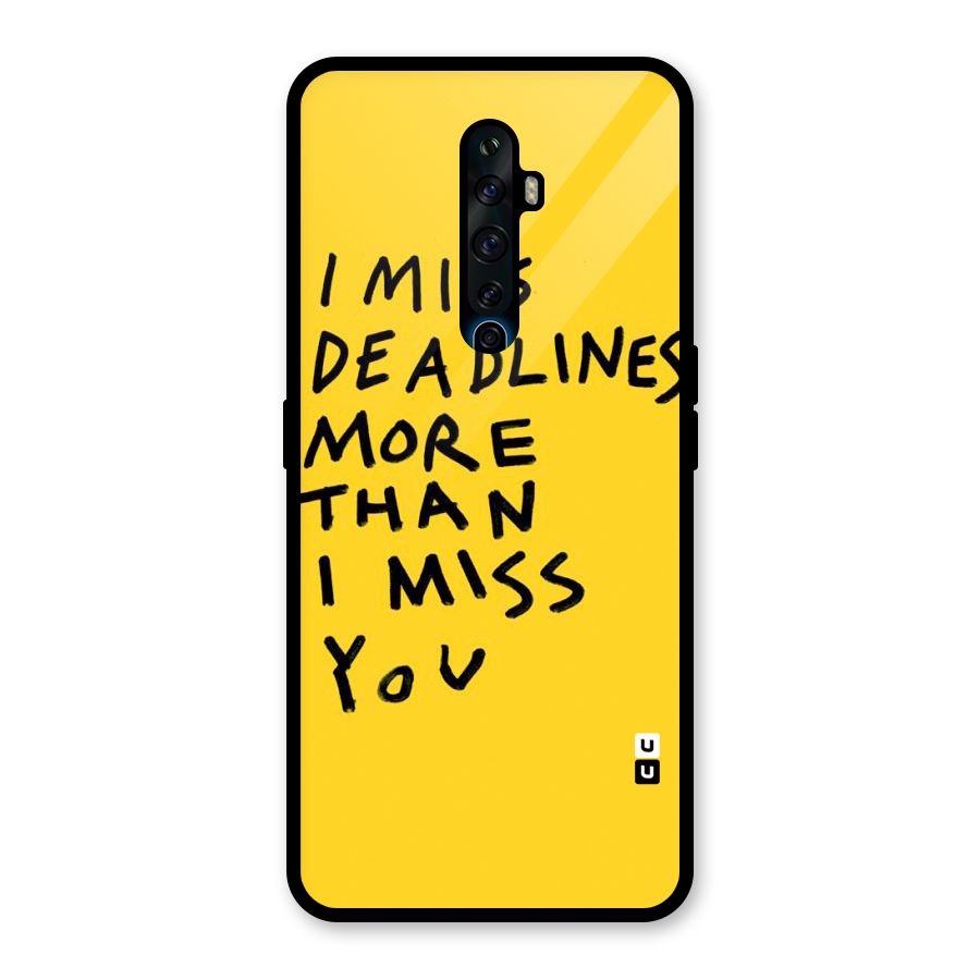 Deadlines Glass Back Case for Oppo Reno2 Z