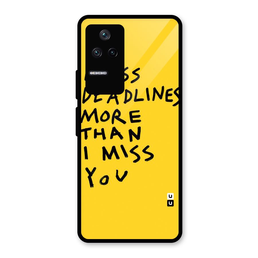 Deadlines Glass Back Case for Poco F4 5G