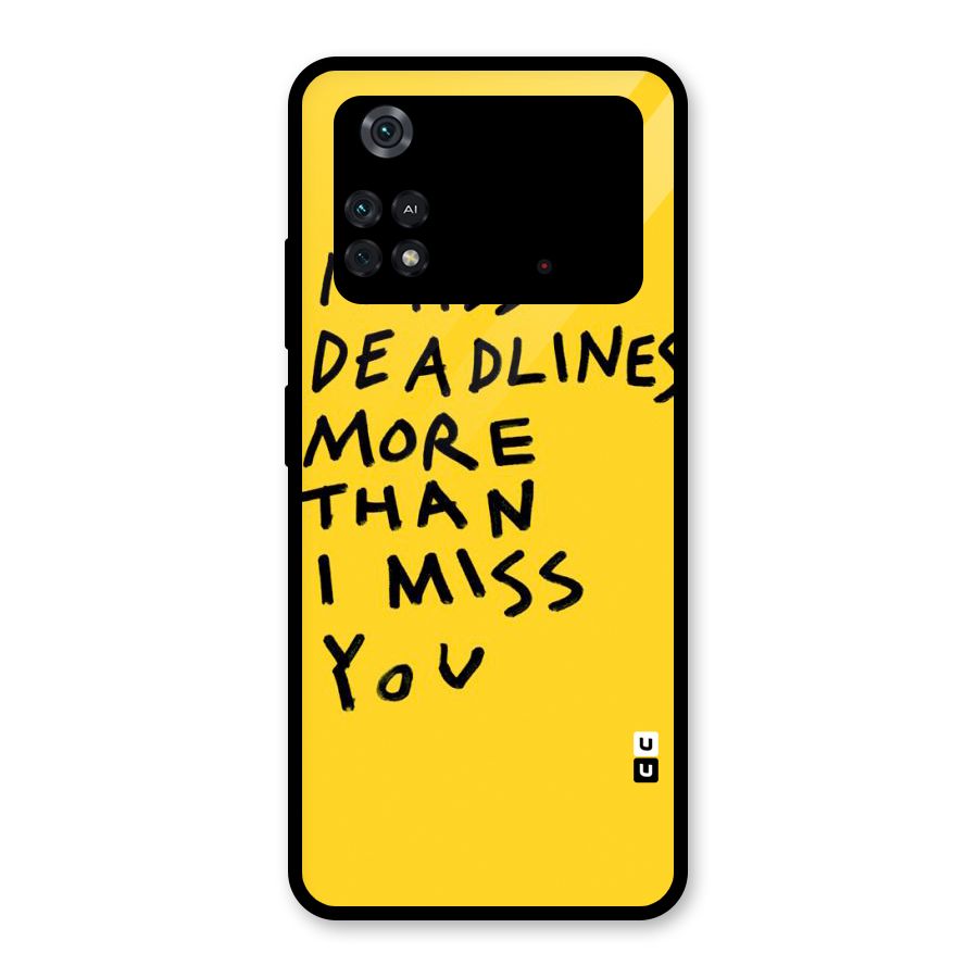 Deadlines Glass Back Case for Poco M4 Pro 4G