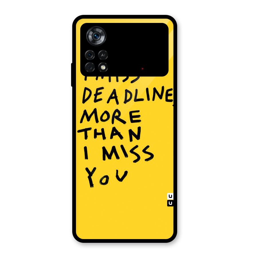Deadlines Glass Back Case for Poco X4 Pro 5G