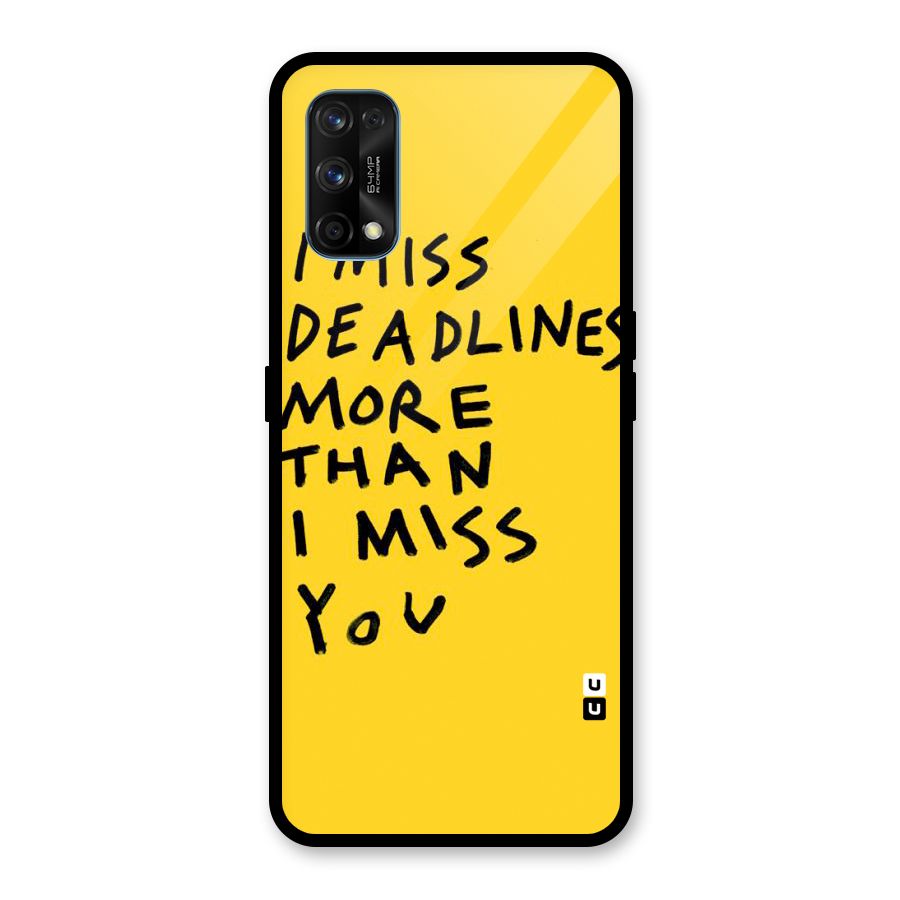 Deadlines Glass Back Case for Realme 7 Pro