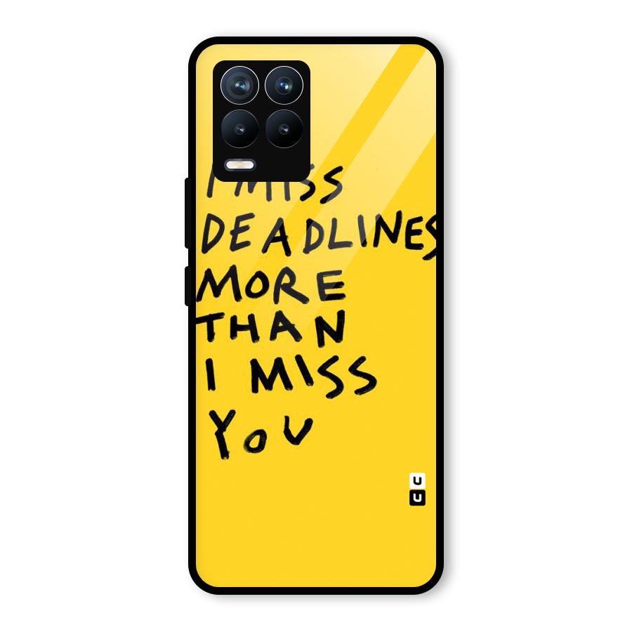 Deadlines Glass Back Case for Realme 8
