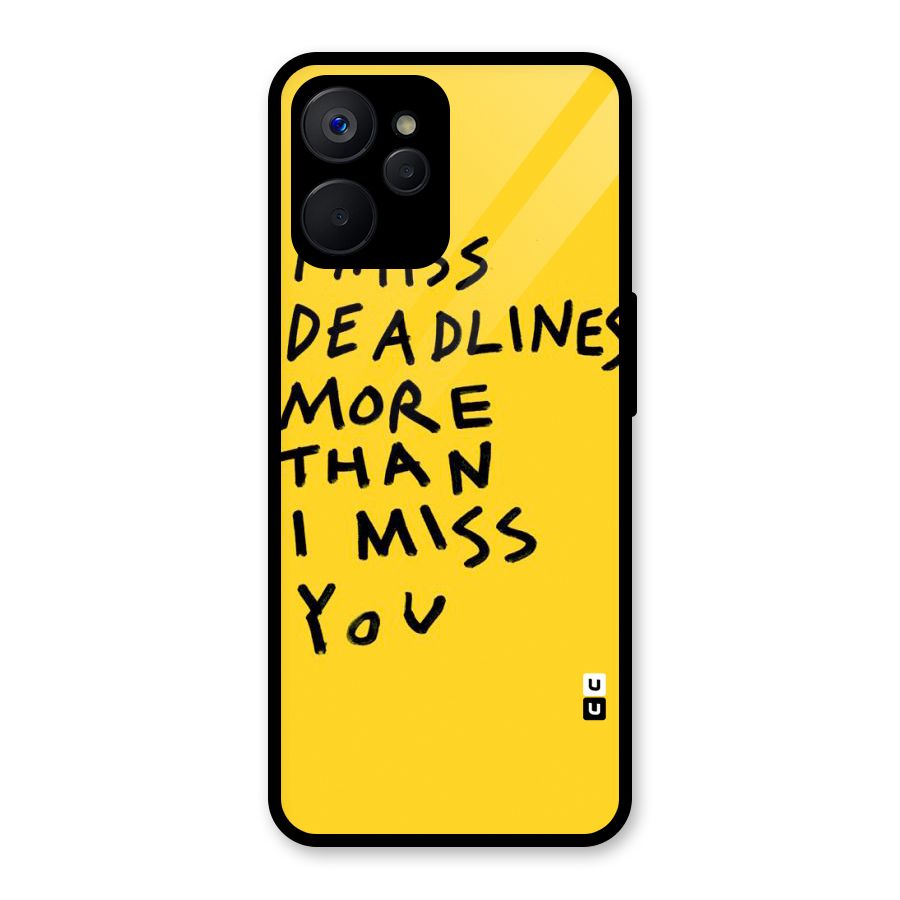 Deadlines Glass Back Case for Realme 9i 5G