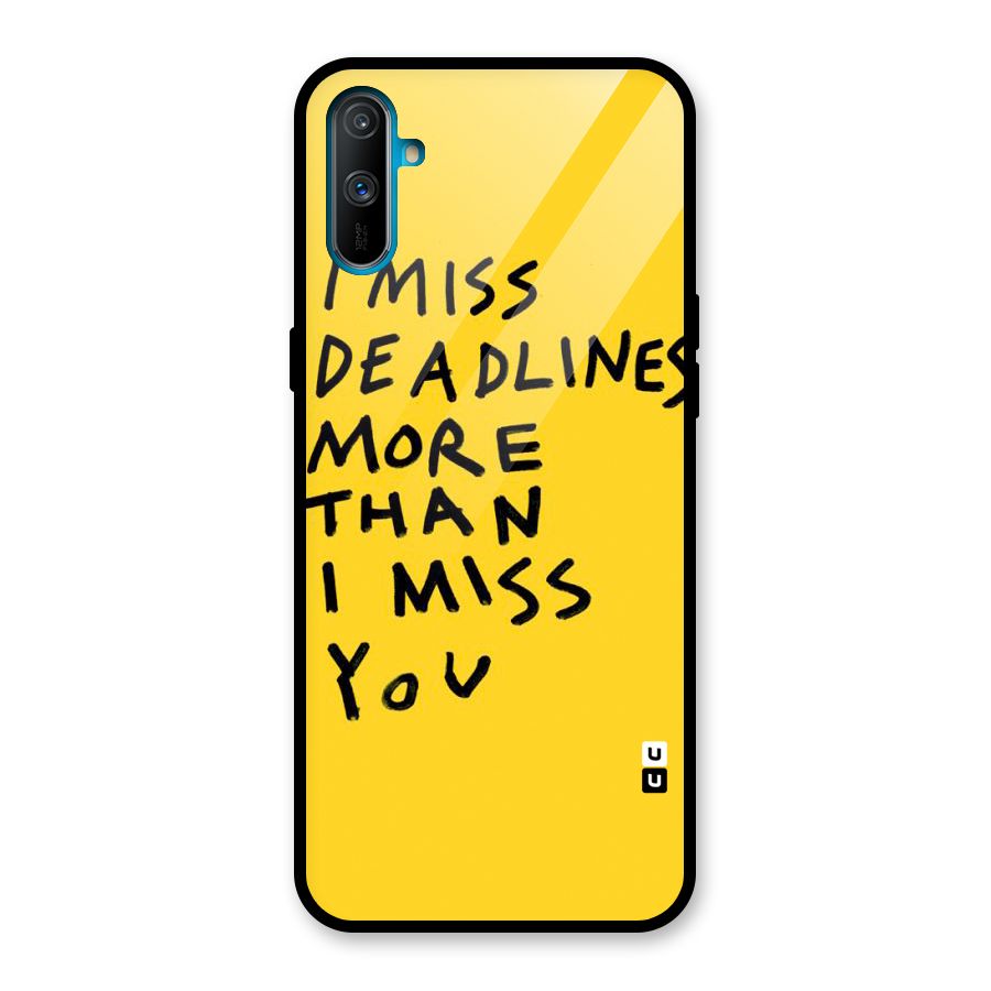 Deadlines Glass Back Case for Realme C3