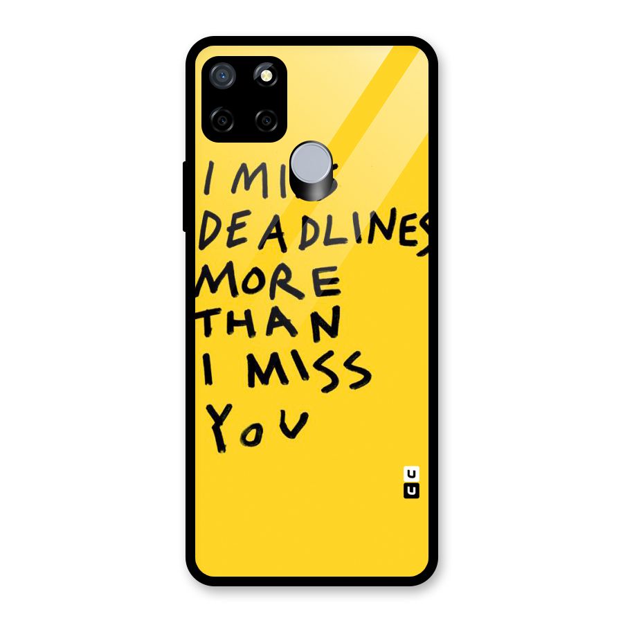Deadlines Glass Back Case for Realme Narzo 20