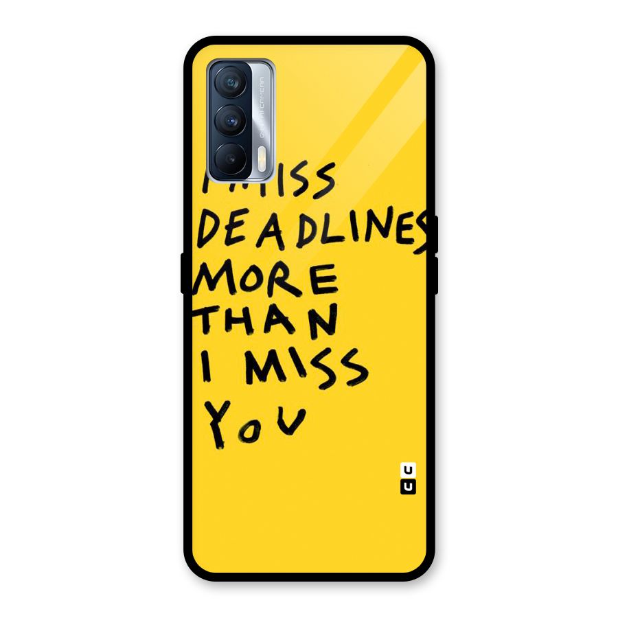 Deadlines Glass Back Case for Realme X7