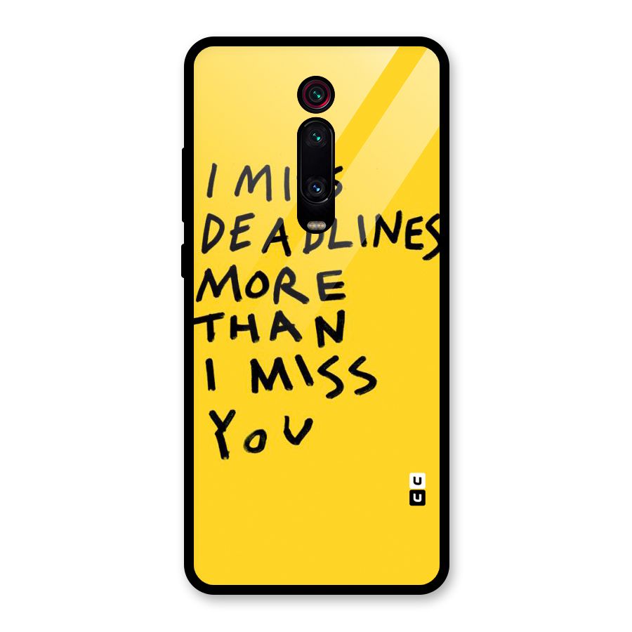 Deadlines Glass Back Case for Redmi K20