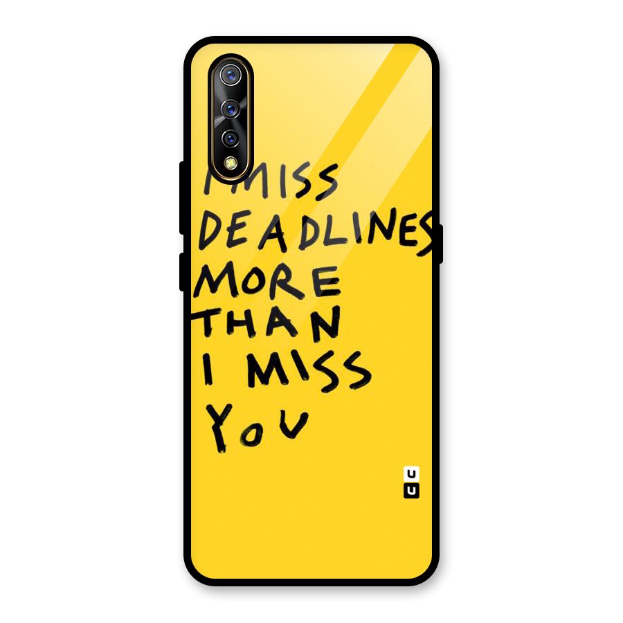 Deadlines Glass Back Case for Vivo S1