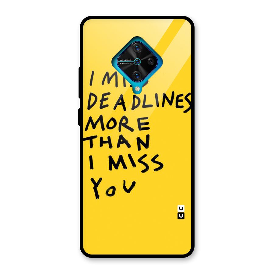 Deadlines Glass Back Case for Vivo S1 Pro