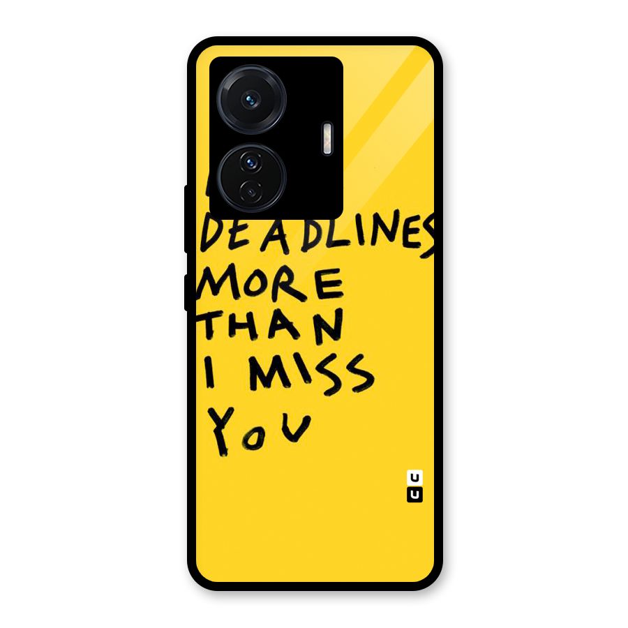 Deadlines Glass Back Case for Vivo T1 Pro