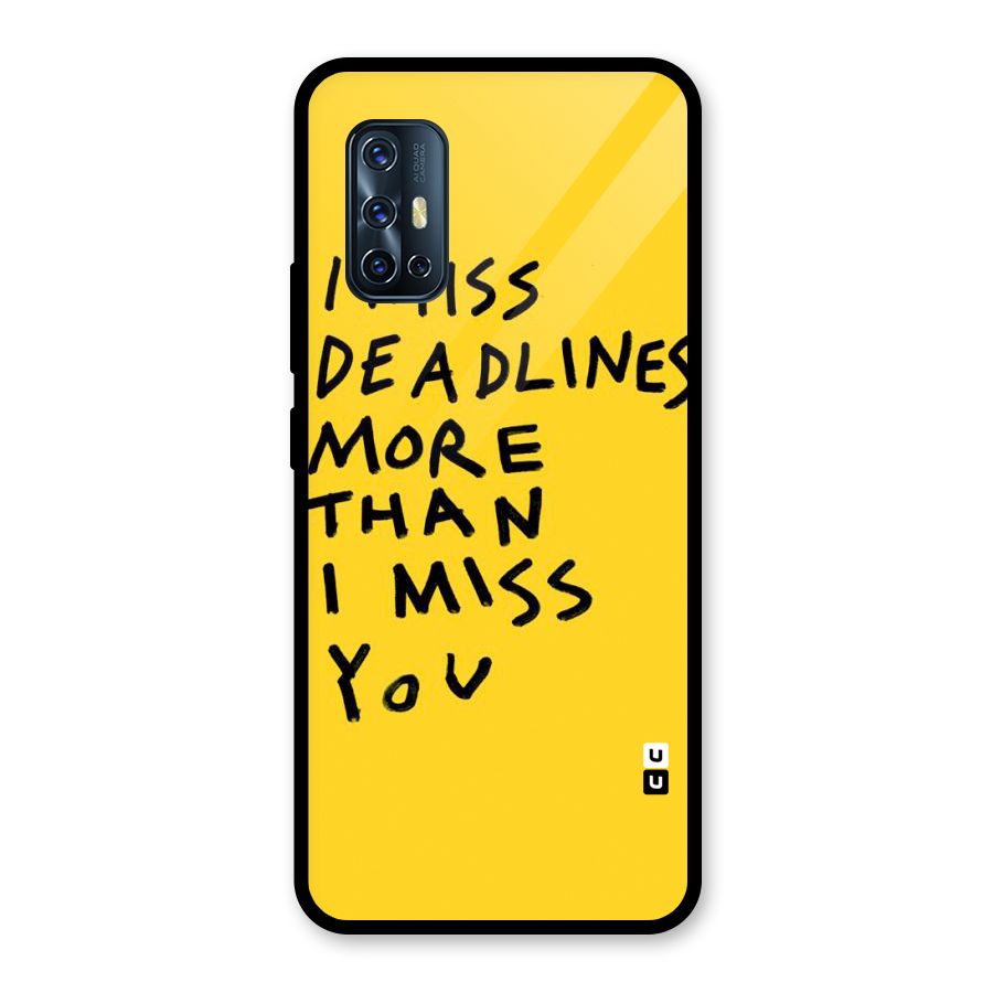 Deadlines Glass Back Case for Vivo V17