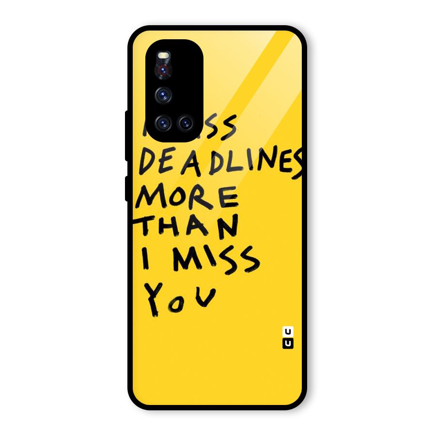 Deadlines Glass Back Case for Vivo V19