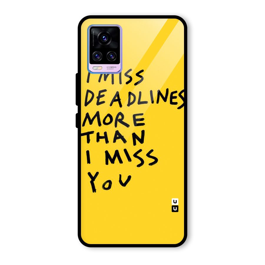 Deadlines Glass Back Case for Vivo V20 Pro