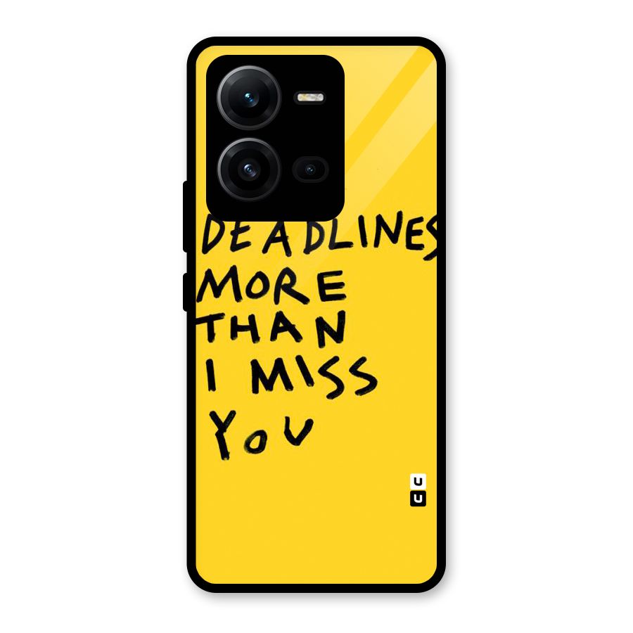 Deadlines Glass Back Case for Vivo V25