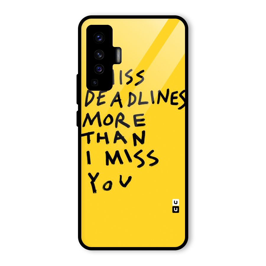 Deadlines Glass Back Case for Vivo X50