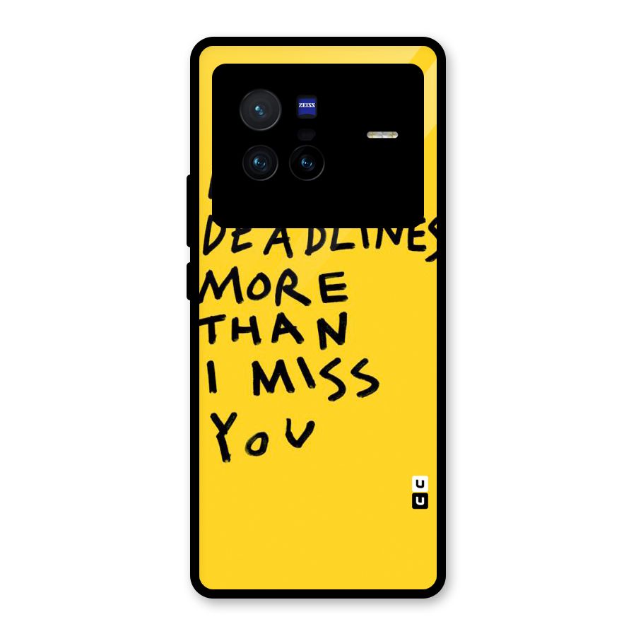 Deadlines Glass Back Case for Vivo X80