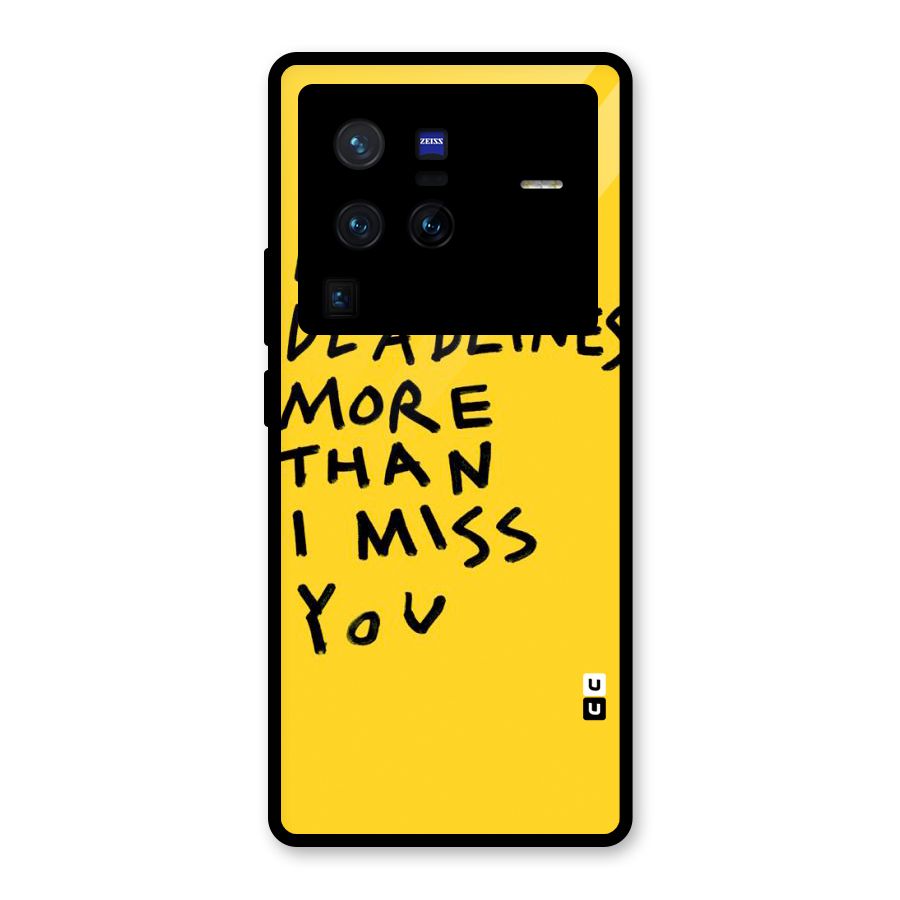 Deadlines Glass Back Case for Vivo X80 Pro
