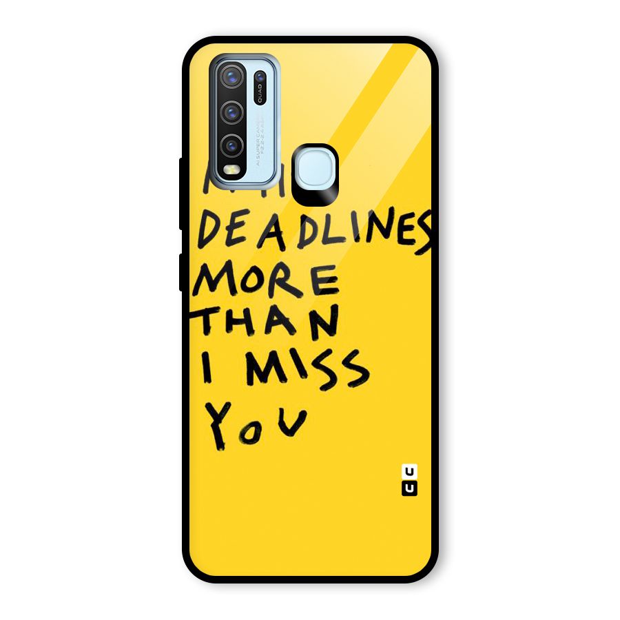 Deadlines Glass Back Case for Vivo Y50