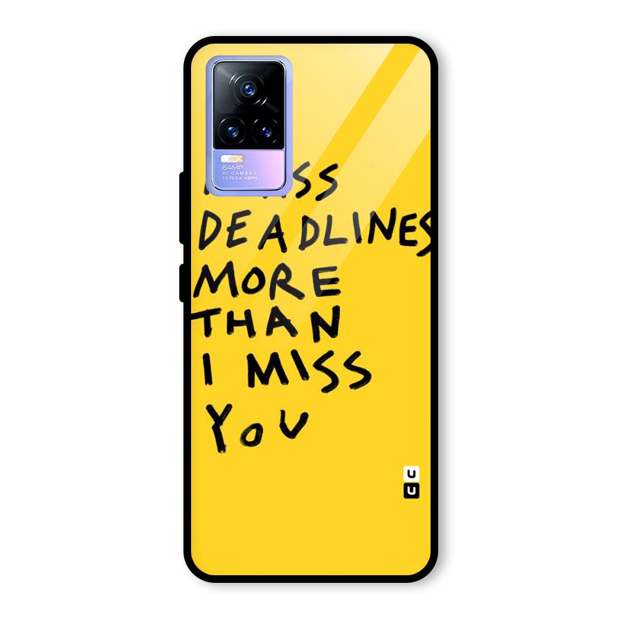 Deadlines Glass Back Case for Vivo Y73