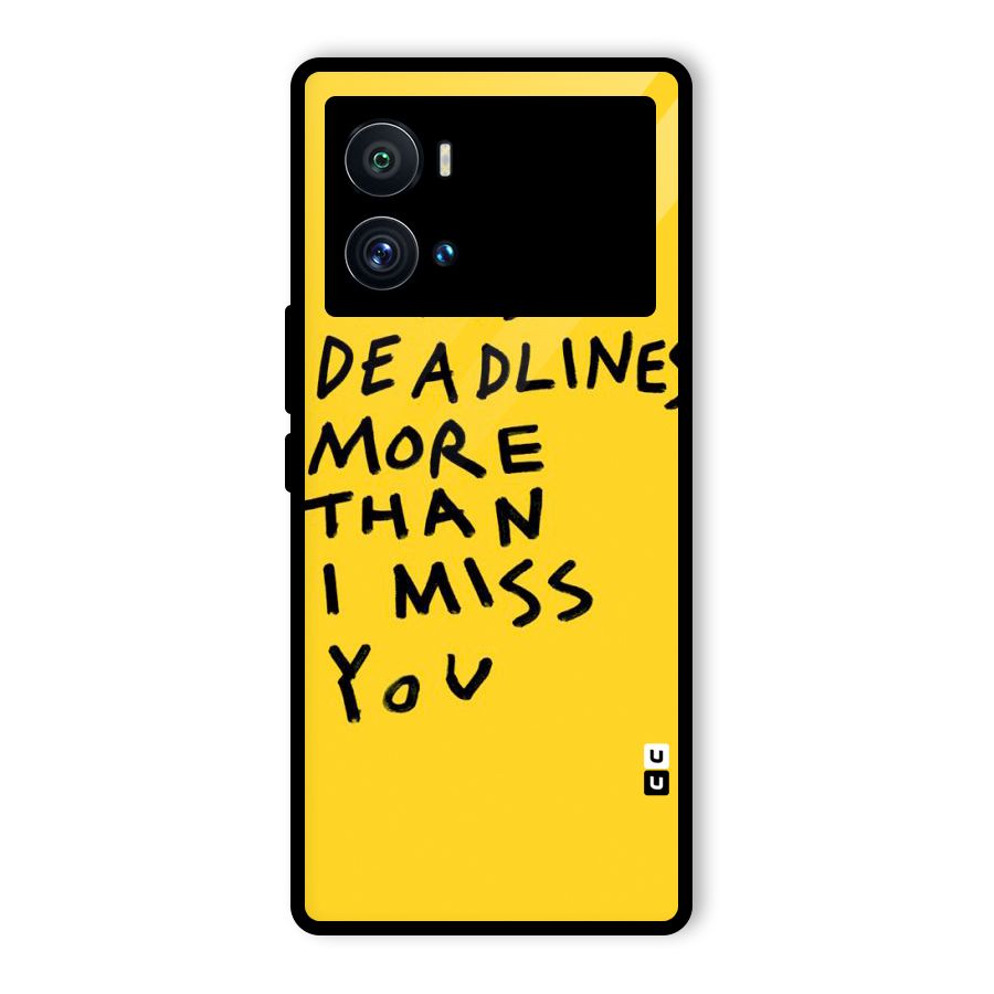 Deadlines Glass Back Case for Vivo iQOO 9 Pro