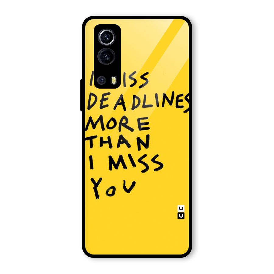Deadlines Glass Back Case for Vivo iQOO Z3