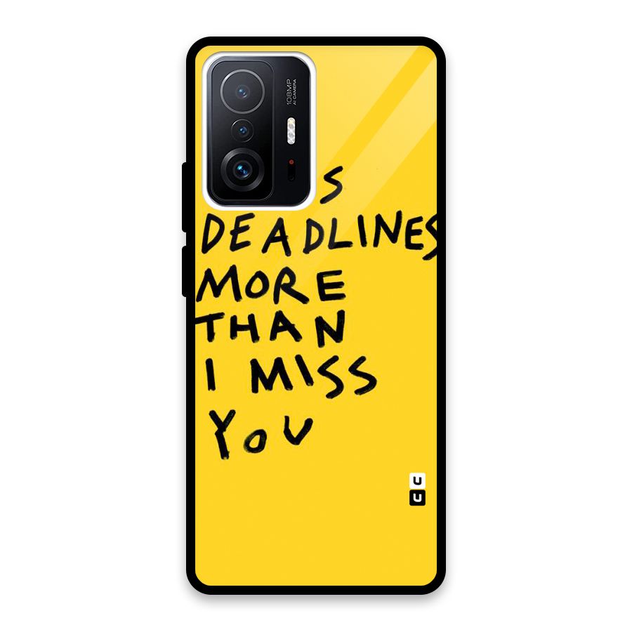 Deadlines Glass Back Case for Xiaomi 11T Pro