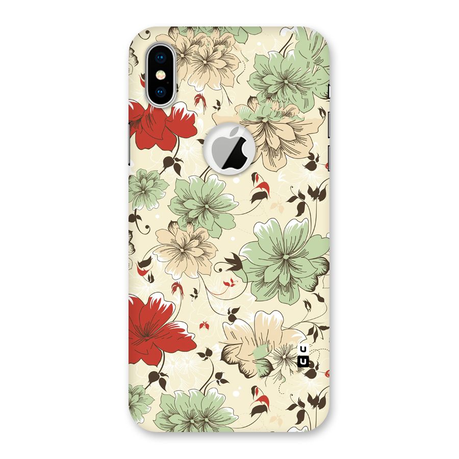 Decent Design Back Case for iPhone X Logo Cut