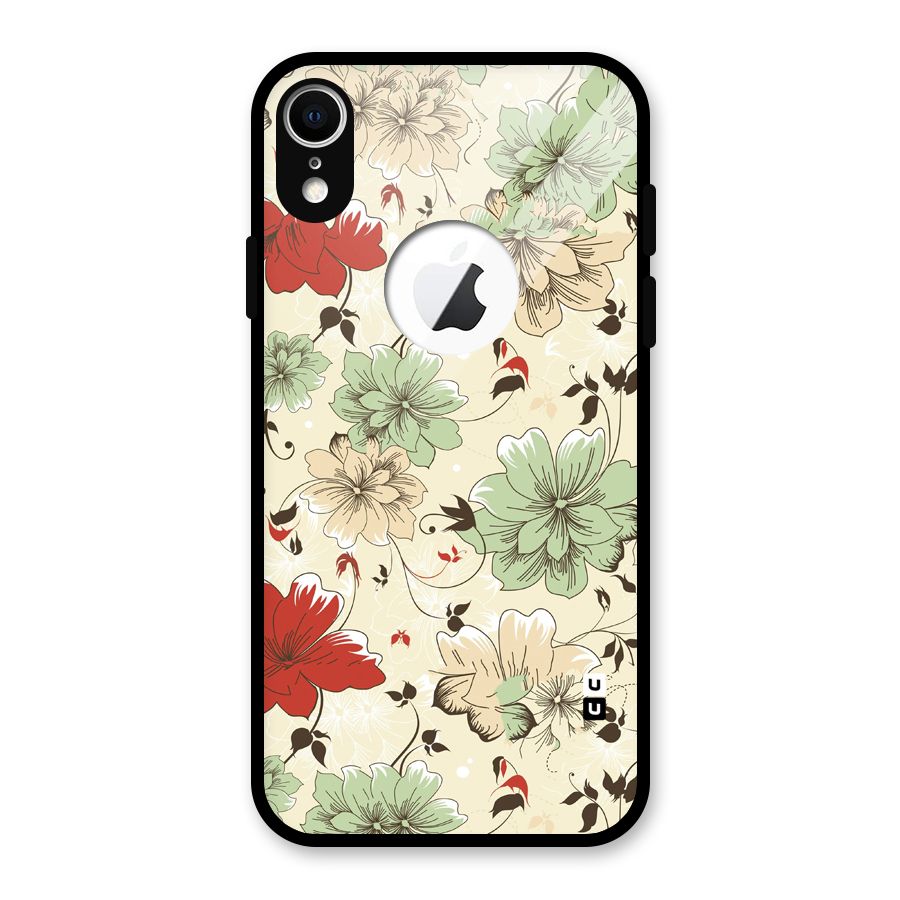Decent Design Glass Back Case for iPhone XR Logo Cut