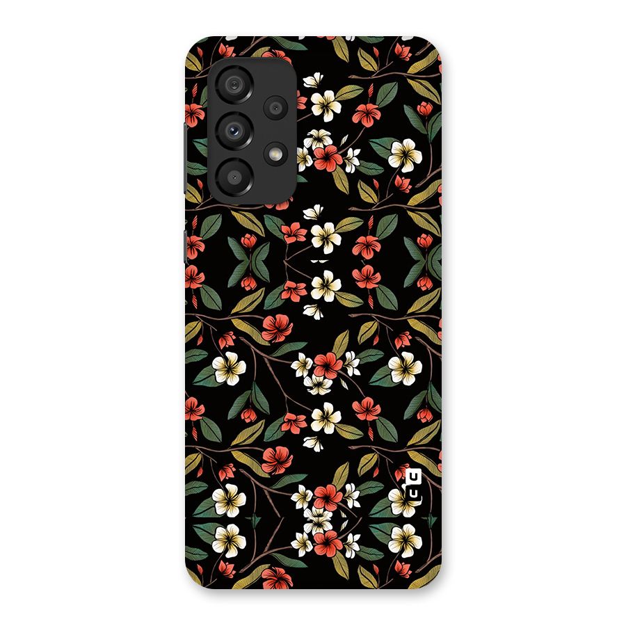 Decorative Florals Pattern Back Case for Galaxy A33 5G