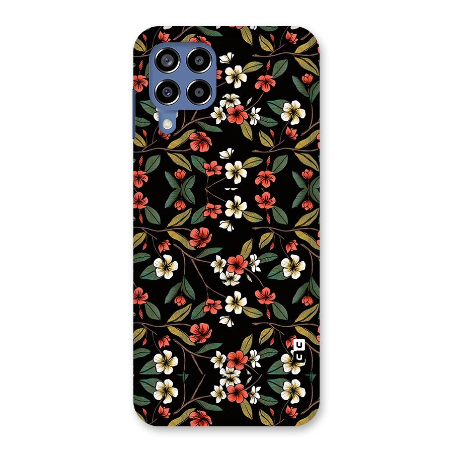 Decorative Florals Pattern Back Case for Galaxy M53 5G