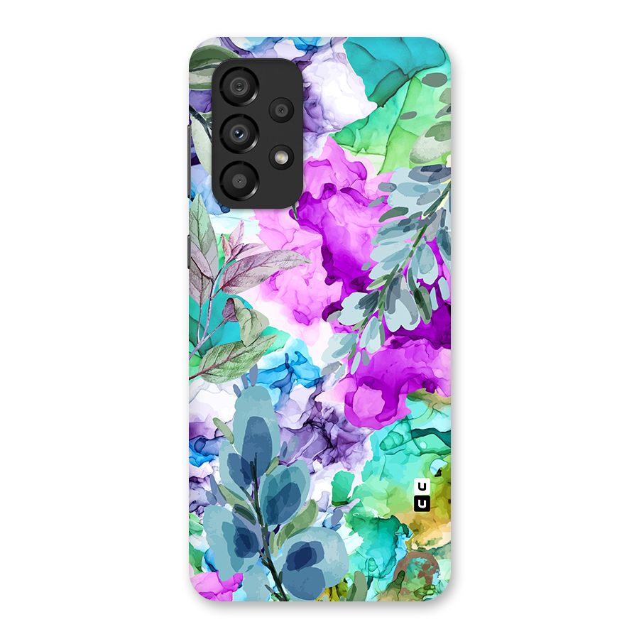 Decorative Florals Printed Back Case for Galaxy A33 5G