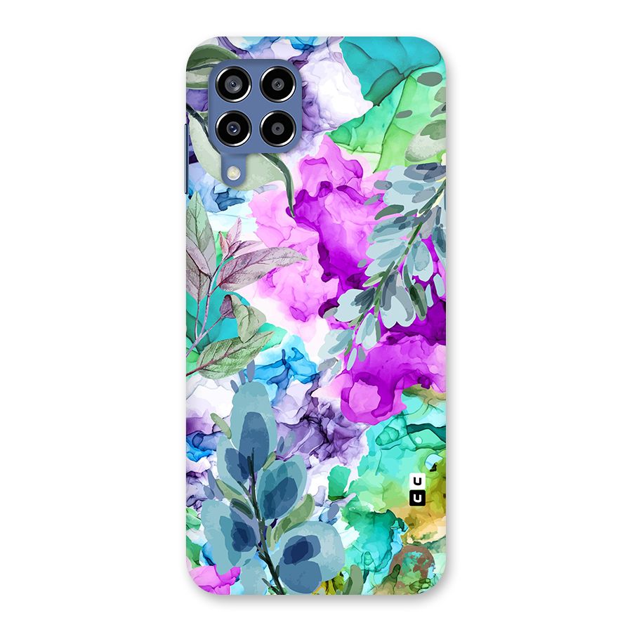 Decorative Florals Printed Back Case for Galaxy M53 5G