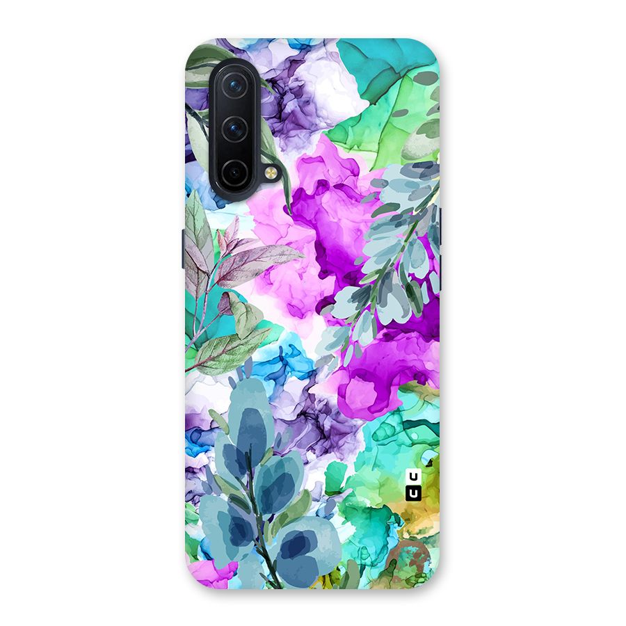 Decorative Florals Printed Back Case for OnePlus Nord CE 5G