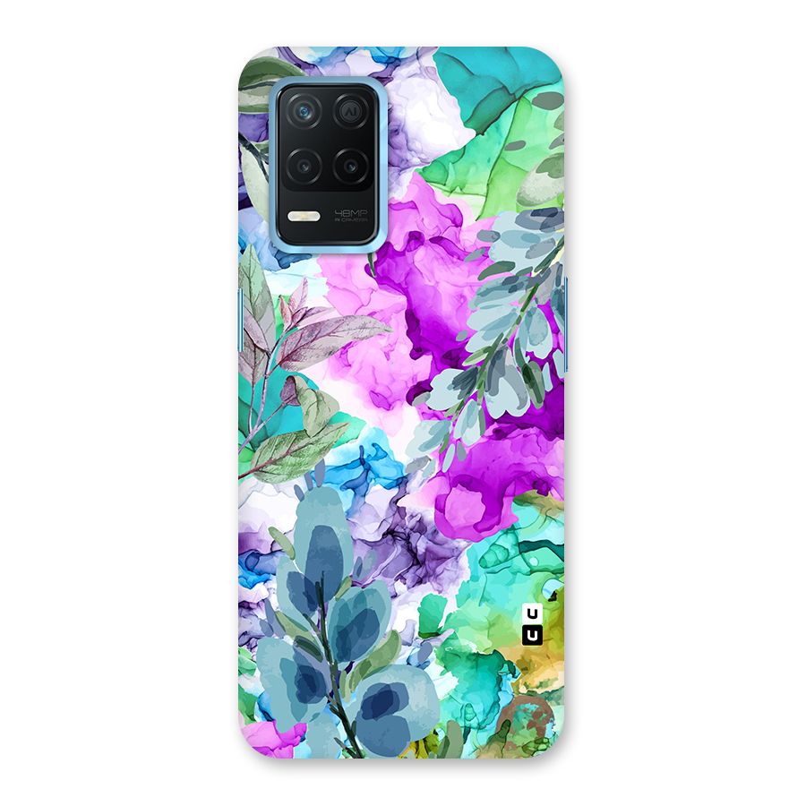 Decorative Florals Printed Back Case for Realme 8s 5G
