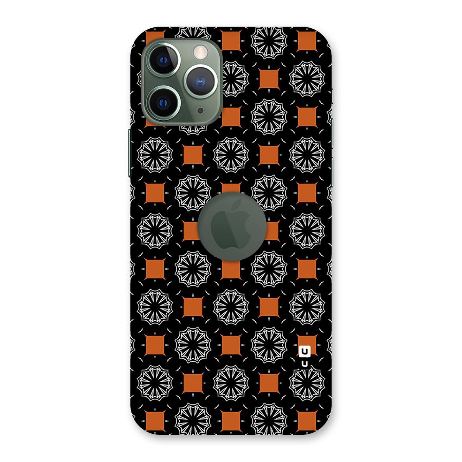 Decorative Wrapping Pattern Back Case for iPhone 11 Pro Logo  Cut