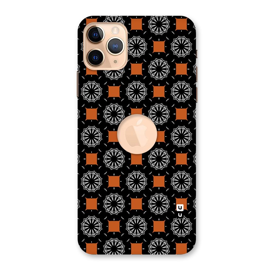 Decorative Wrapping Pattern Back Case for iPhone 11 Pro Max Logo Cut