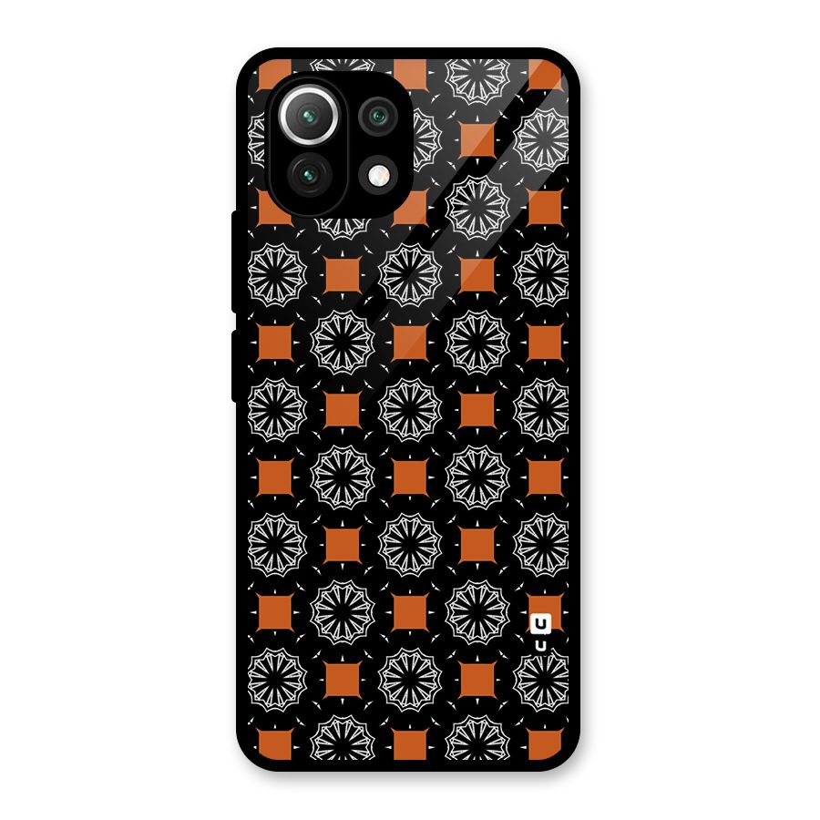 Decorative Wrapping Pattern Glass Back Case for Mi 11 Lite NE 5G