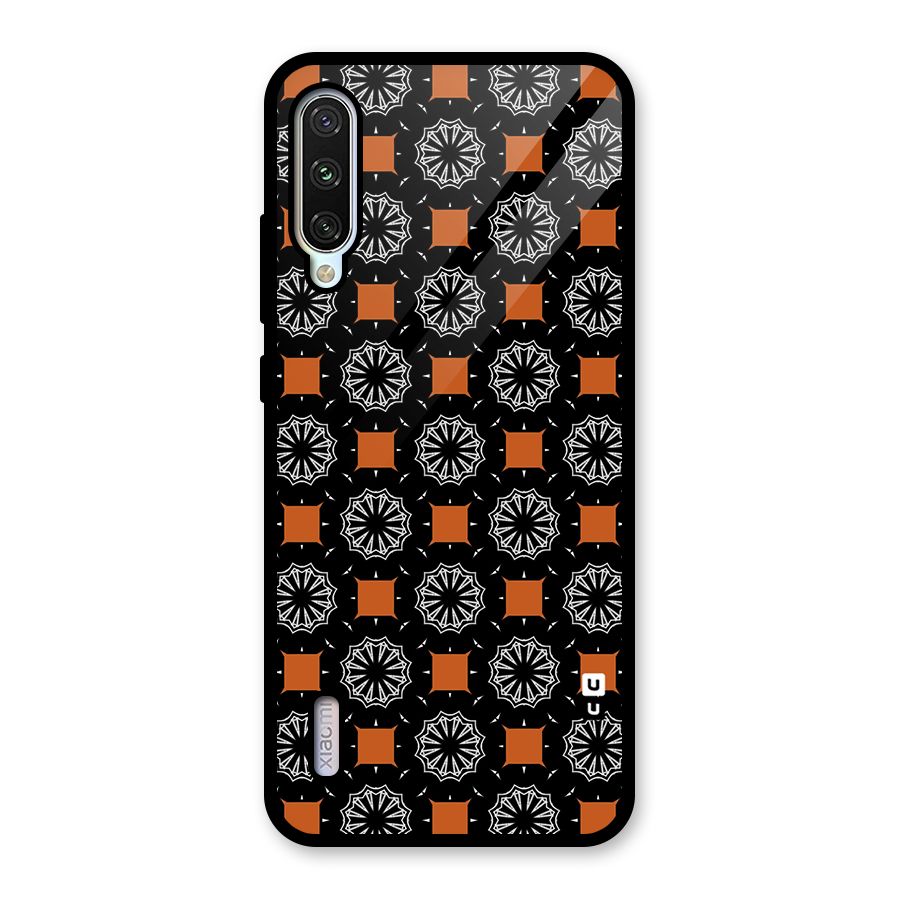 Decorative Wrapping Pattern Glass Back Case for Mi A3